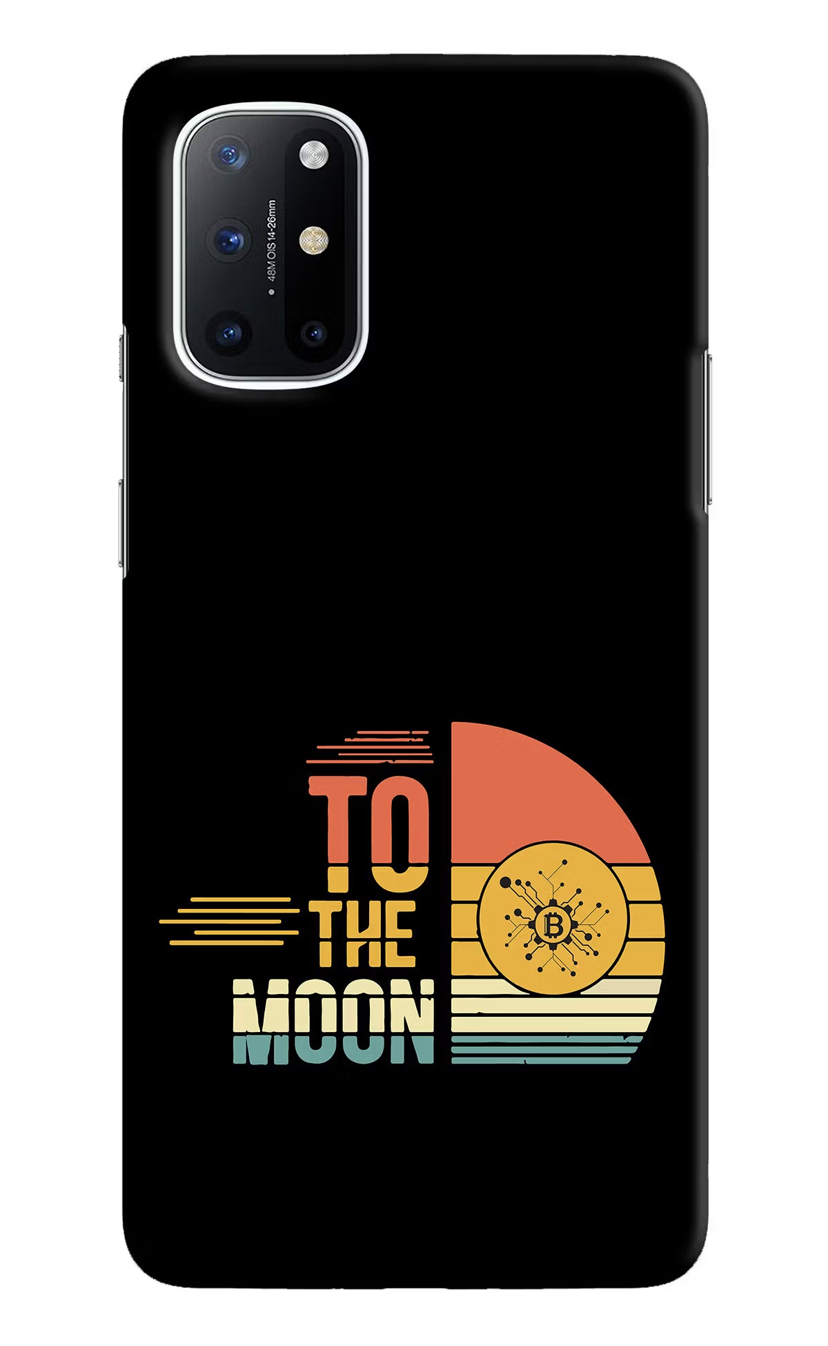 To the Moon Oneplus 8T Hard Case Back Cover by Casekaro