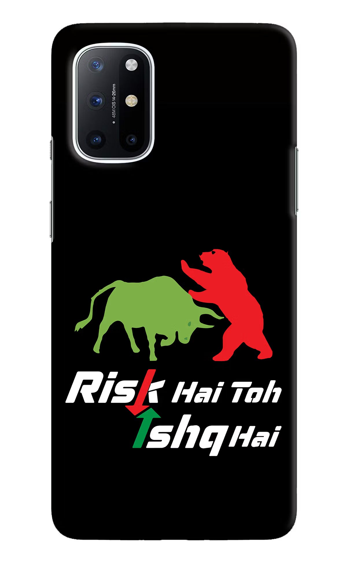Risk Hai Toh Ishq Hai Oneplus 8T Hard Case Back Cover by Casekaro