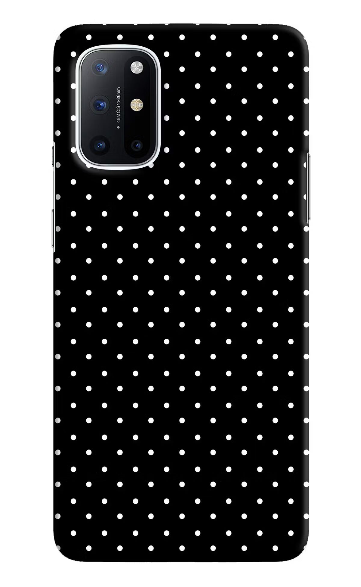 White Dots Oneplus 8T Hard Case Back Cover by Casekaro