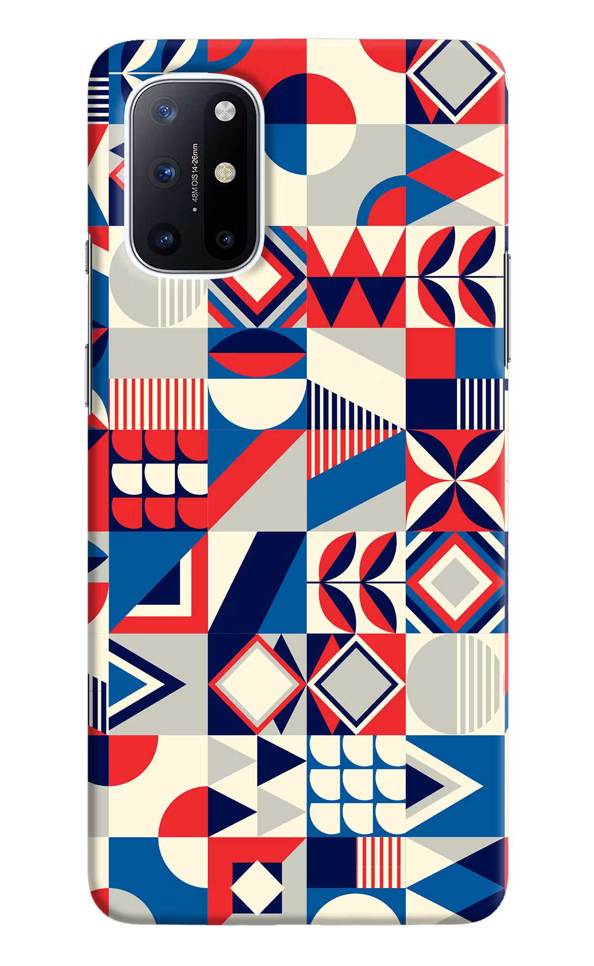 Colorful Pattern Oneplus 8T Hard Case Back Cover by Casekaro