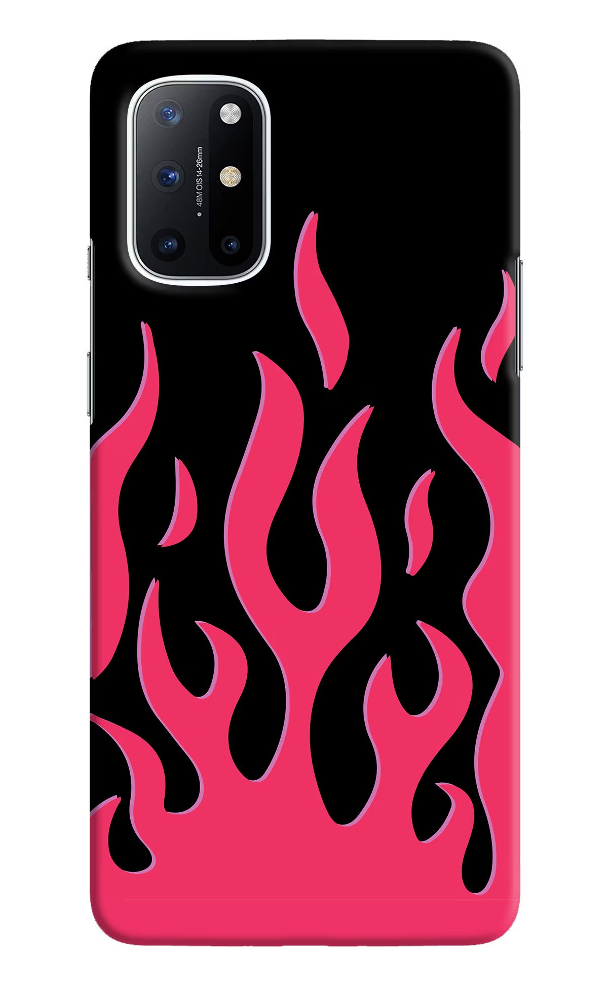 Fire Flames Oneplus 8T Hard Case Back Cover by Casekaro