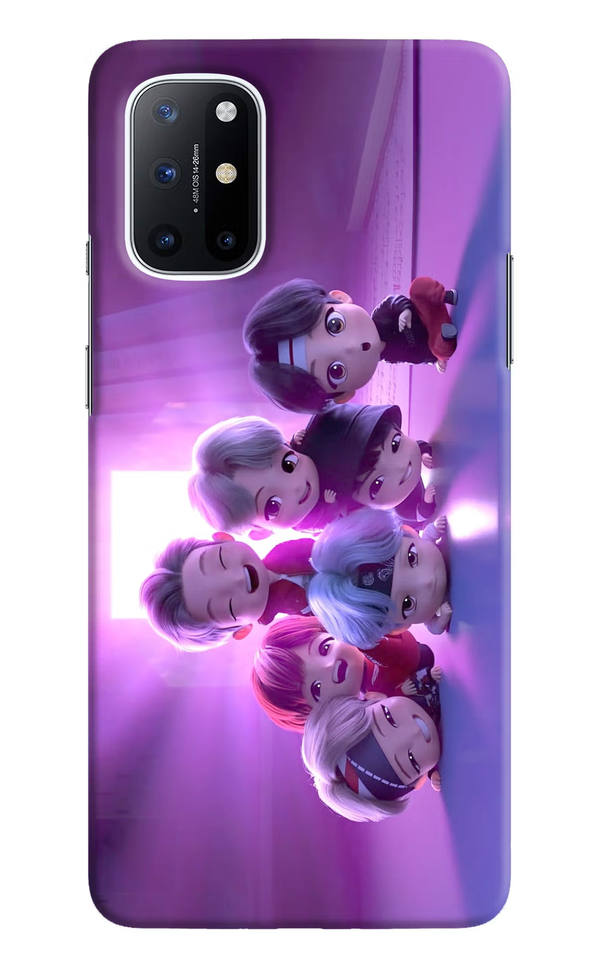 BTS Chibi Oneplus 8T Hard Case Back Cover by Casekaro