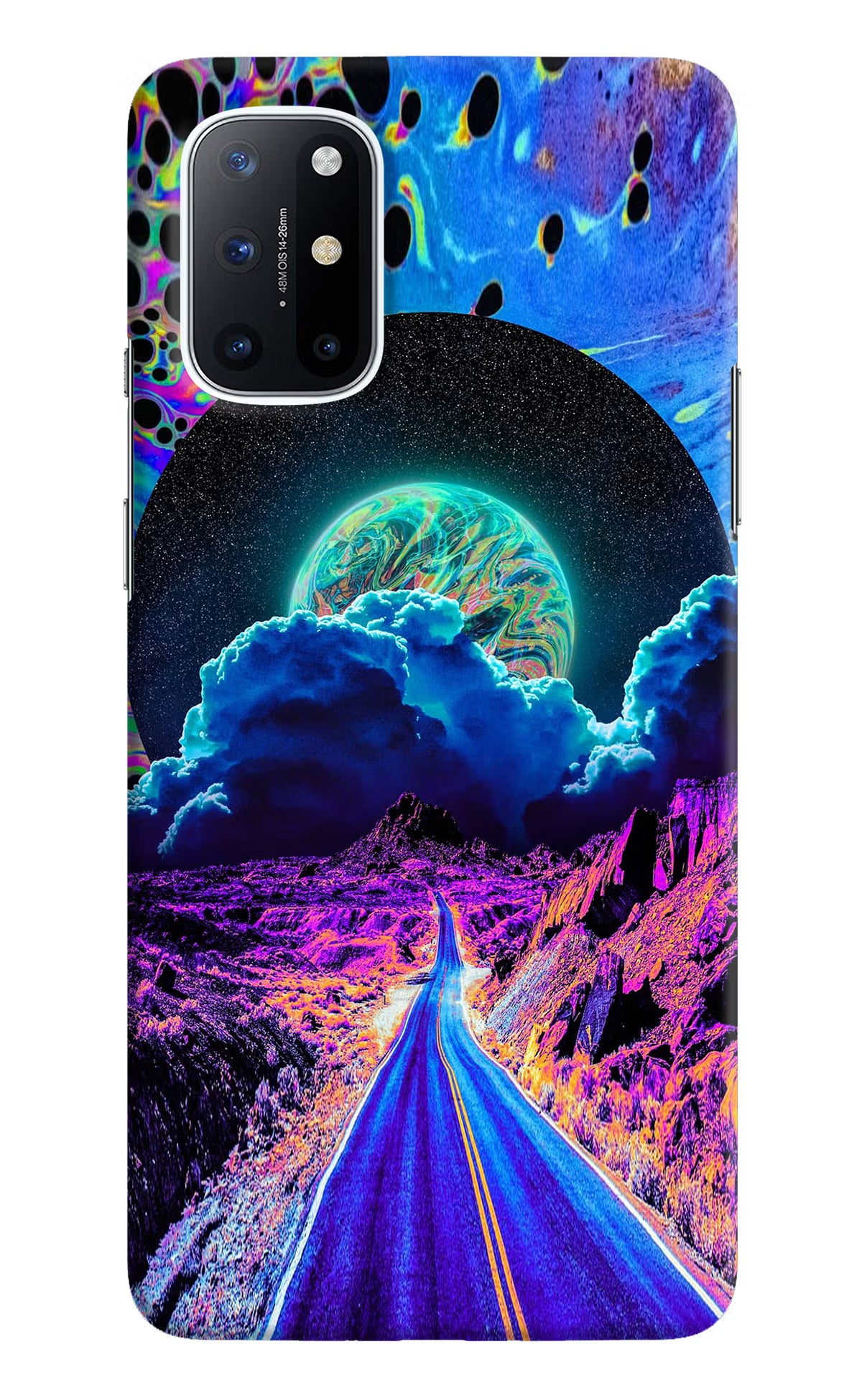 Psychedelic Painting Oneplus 8T Hard Case Back Cover by Casekaro