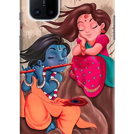 Radhe Krishna Oneplus 8T Hard Case Back Cover by Casekaro