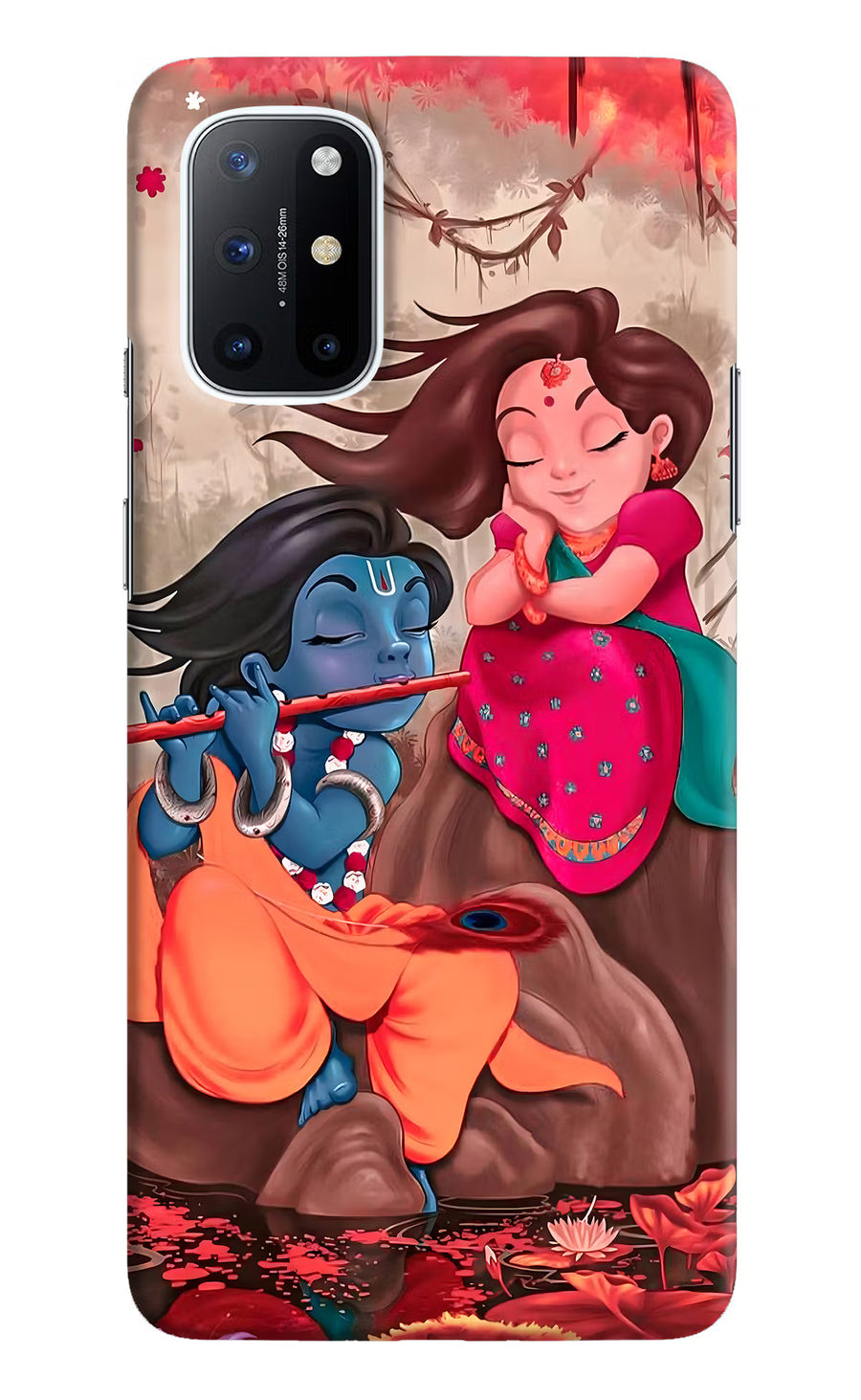 Radhe Krishna Oneplus 8T Back Cover, Hard case