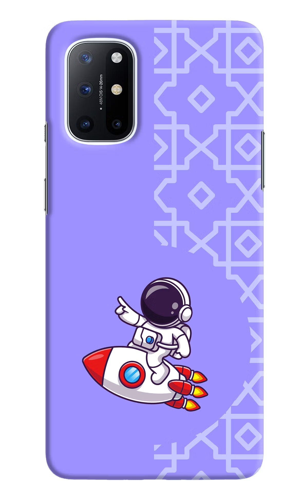Cute Astronaut Oneplus 8T Hard Case Back Cover by Casekaro