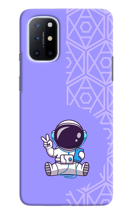 Cute Astronaut Chilling Oneplus 8T Hard Case Back Cover by Casekaro