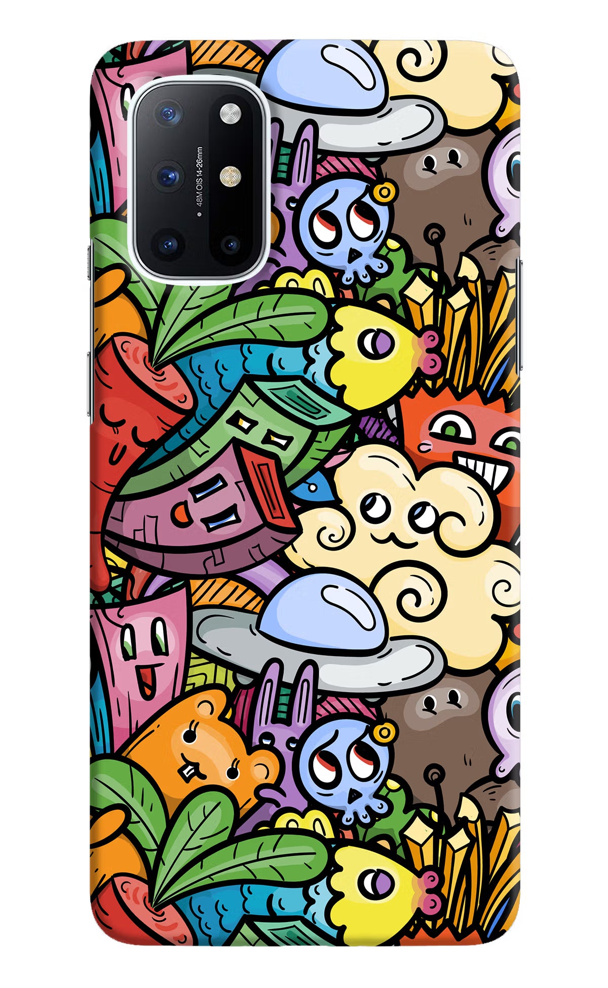 Veggie Doodle Oneplus 8T Hard Case Back Cover by Casekaro