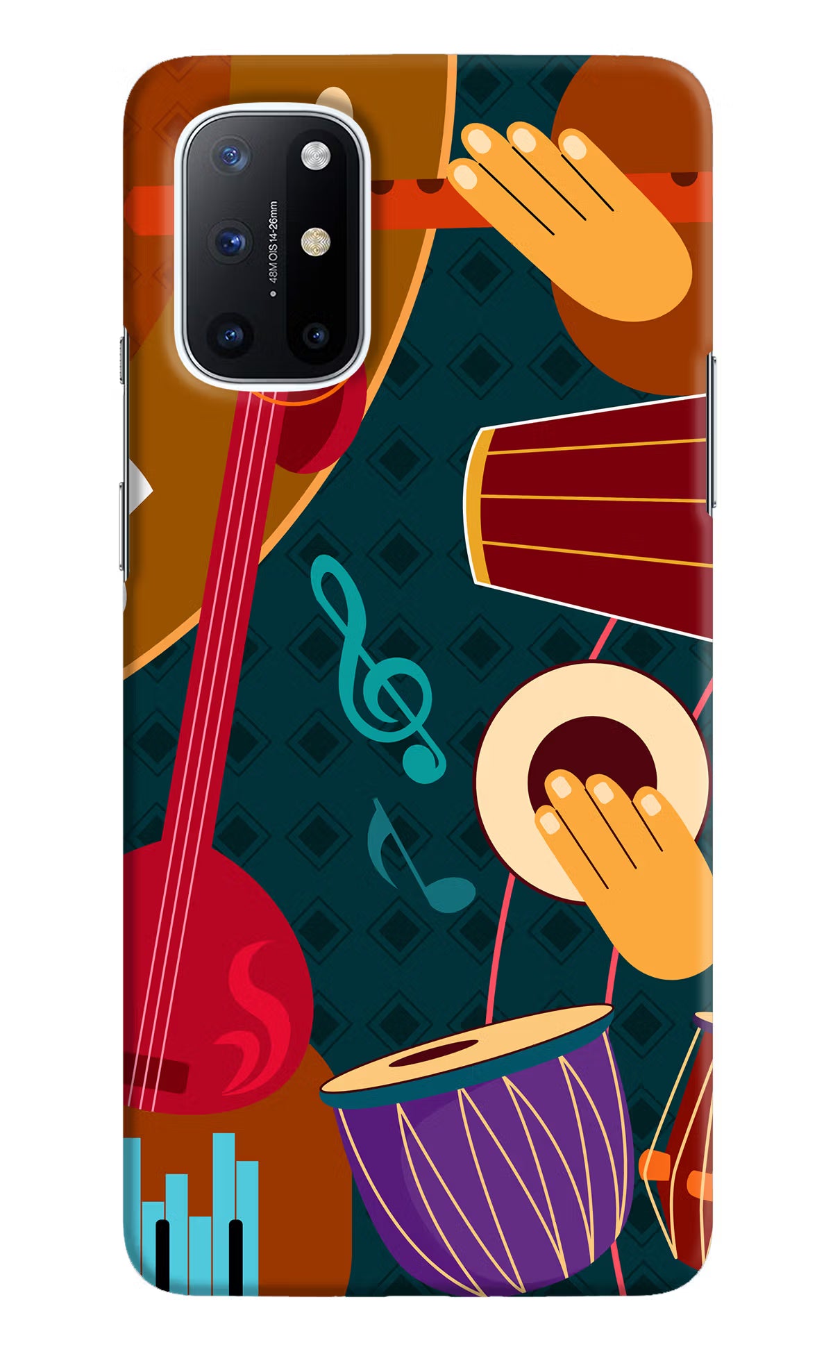 Music Instrument Oneplus 8T Hard Case Back Cover by Casekaro