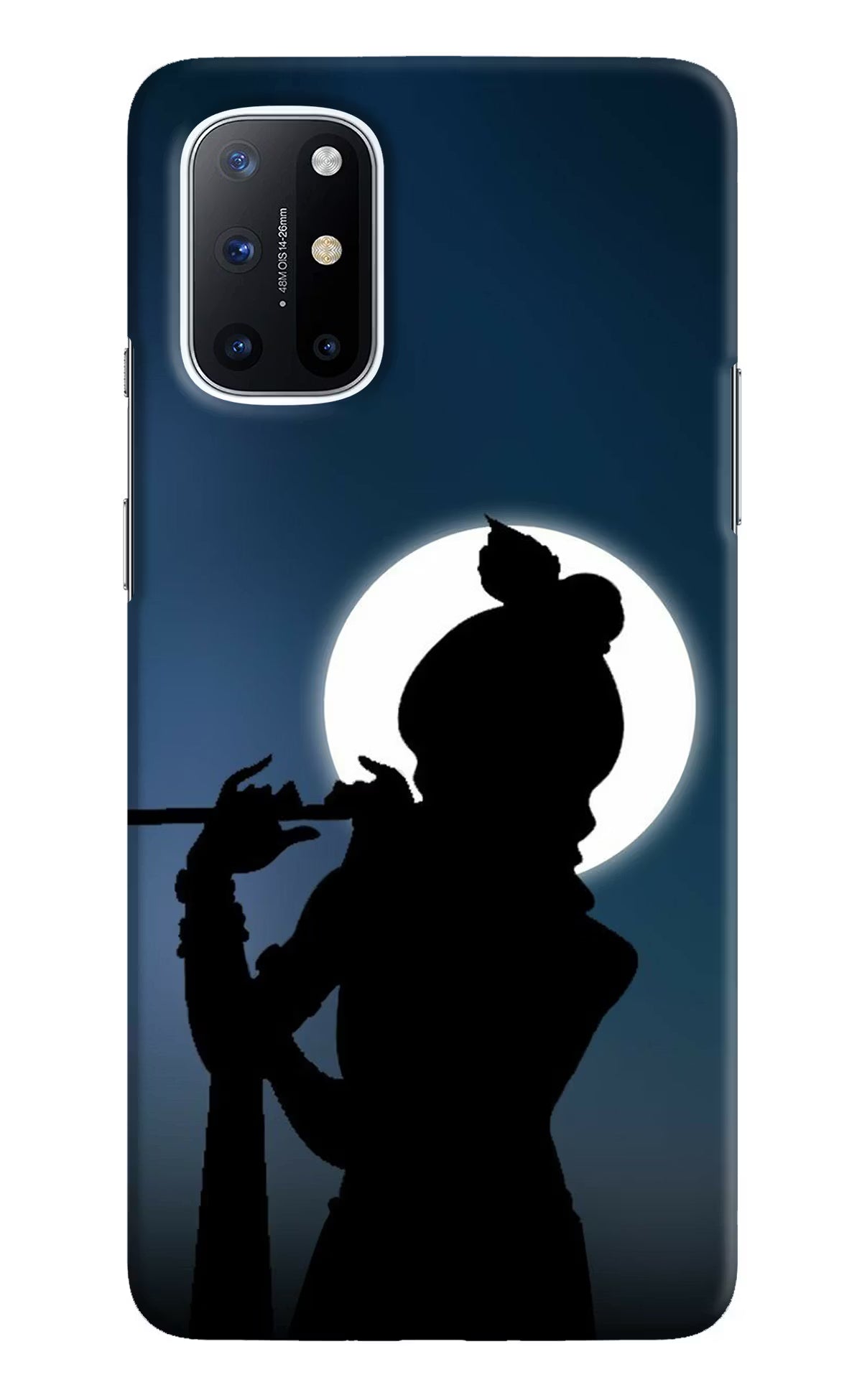 Shri Krishna Silhouette Oneplus 8T Hard Case Back Cover by Casekaro