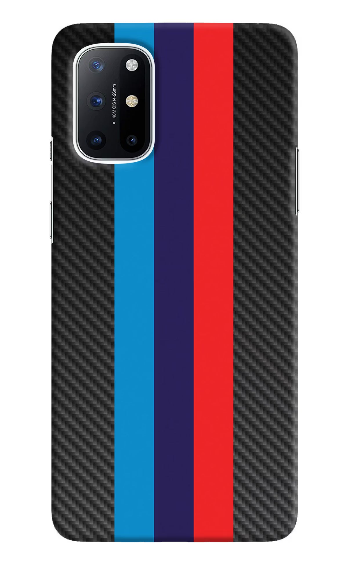 BMW Stripes Pattern Oneplus 8T Hard Case Back Cover by Casekaro