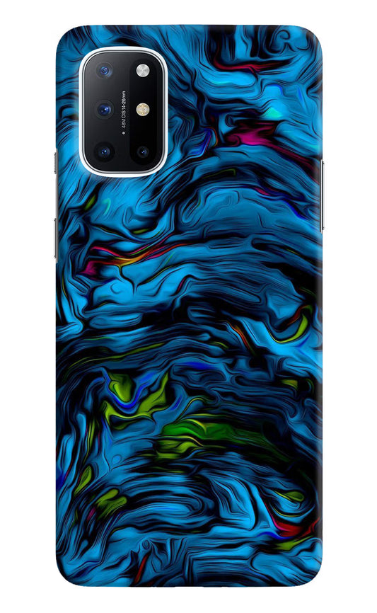 Dark Blue Abstract Oneplus 8T Hard Case Back Cover by Casekaro
