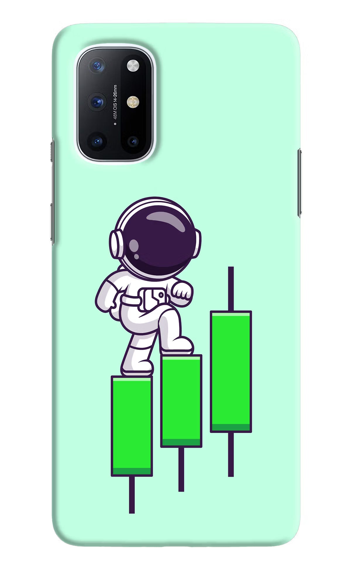 Astronaut Trader Oneplus 8T Hard Case Back Cover by Casekaro