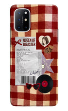 Queen of Disaster Oneplus 8T Hard Case Back Cover by Casekaro