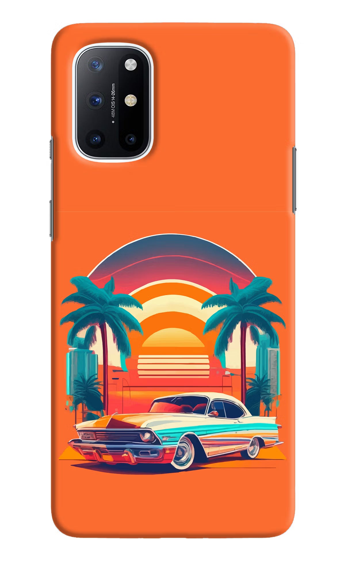 Palm Drive 80s Oneplus 8T Hard Case Back Cover by Casekaro