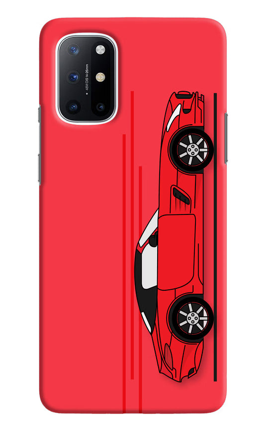 Red Velocity Oneplus 8T Hard Case Back Cover by Casekaro