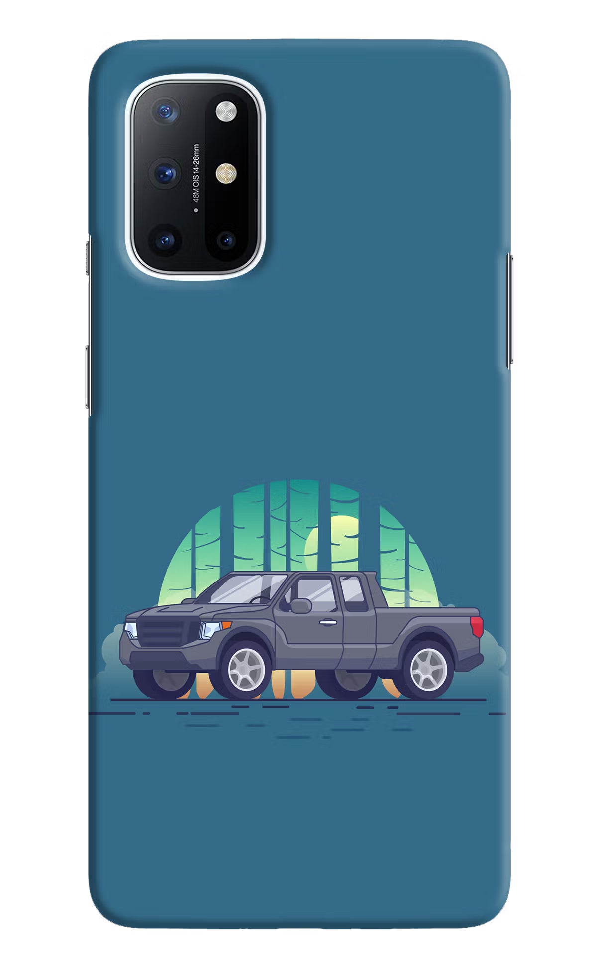 Retro Garage Vibe Oneplus 8T Hard Case Back Cover by Casekaro