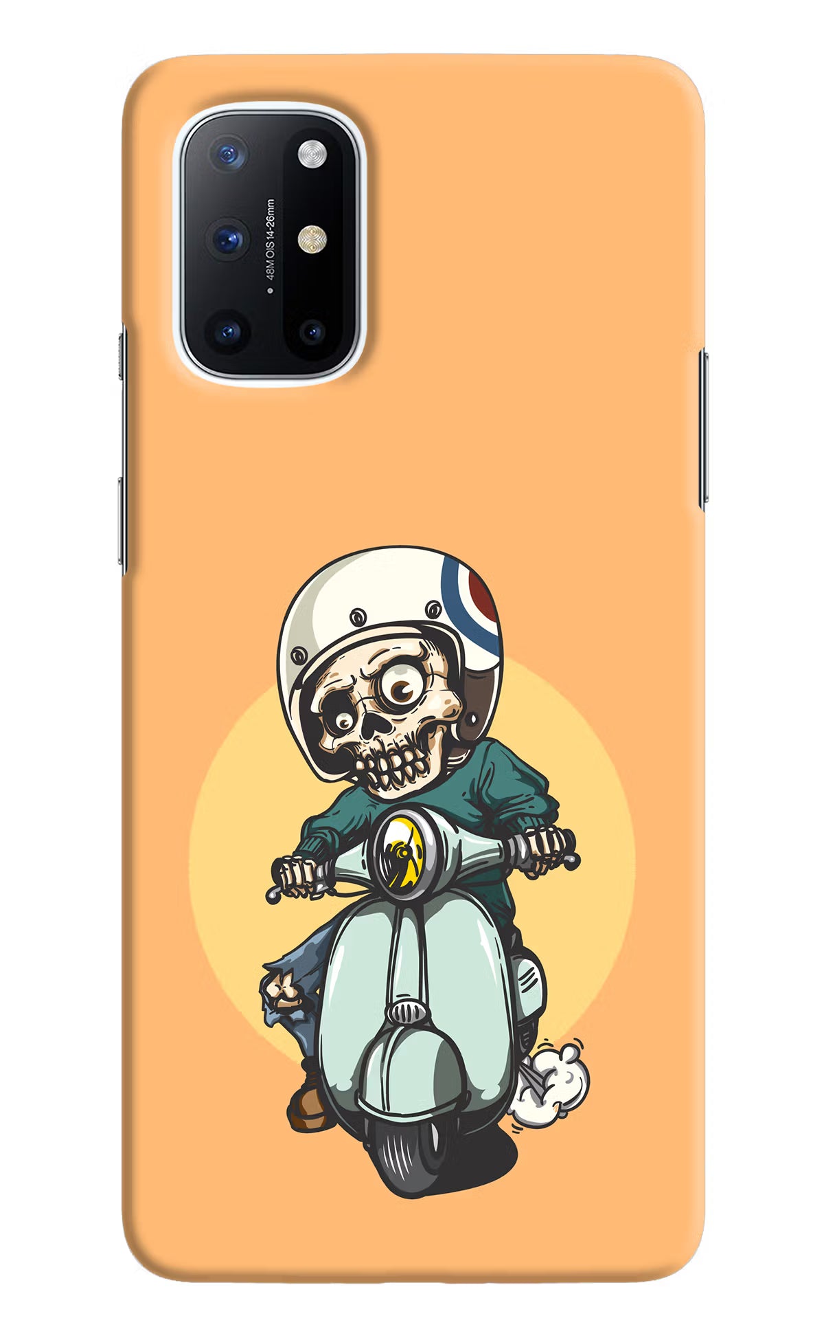 Undead Biker Oneplus 8T Hard Case Back Cover by Casekaro