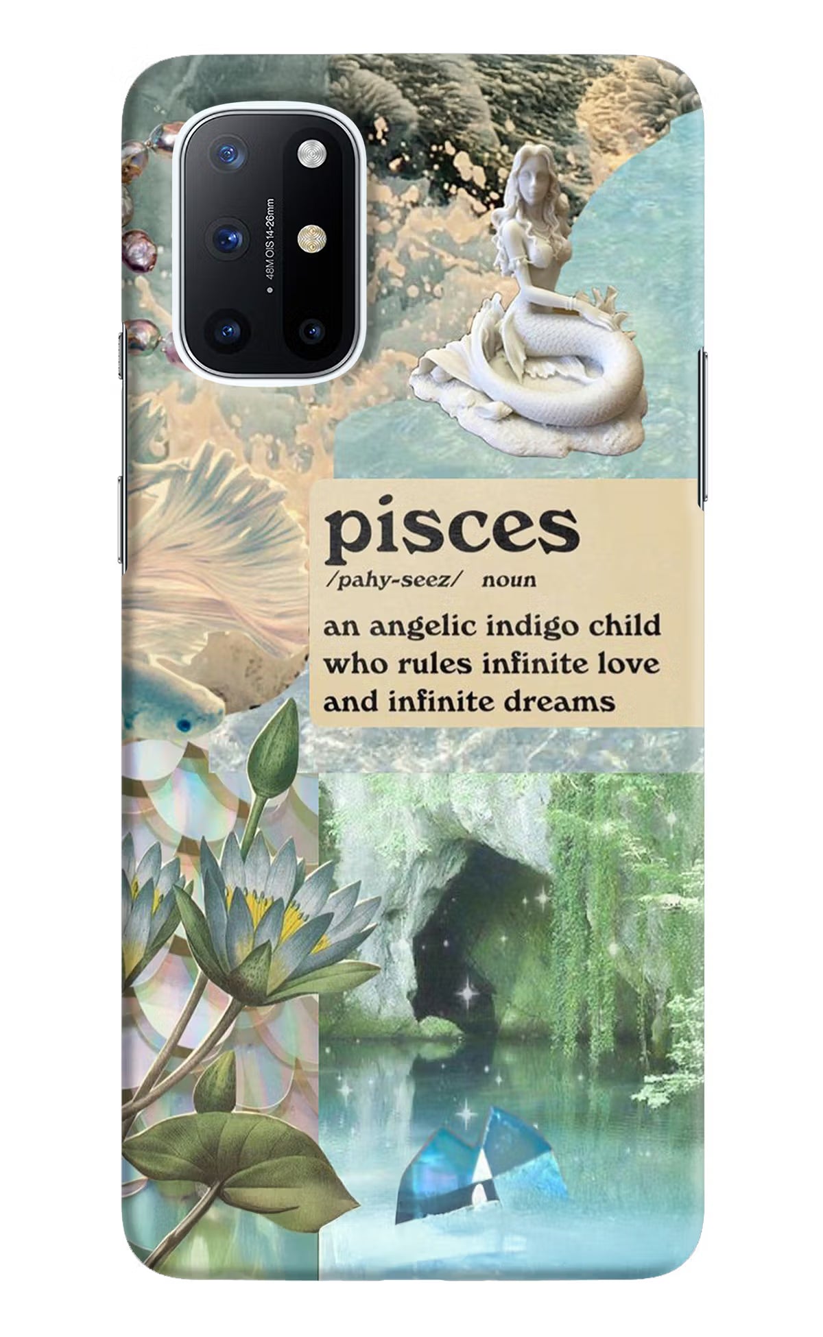 Pisces Zodiac Oneplus 8T Hard Case Back Cover by Casekaro