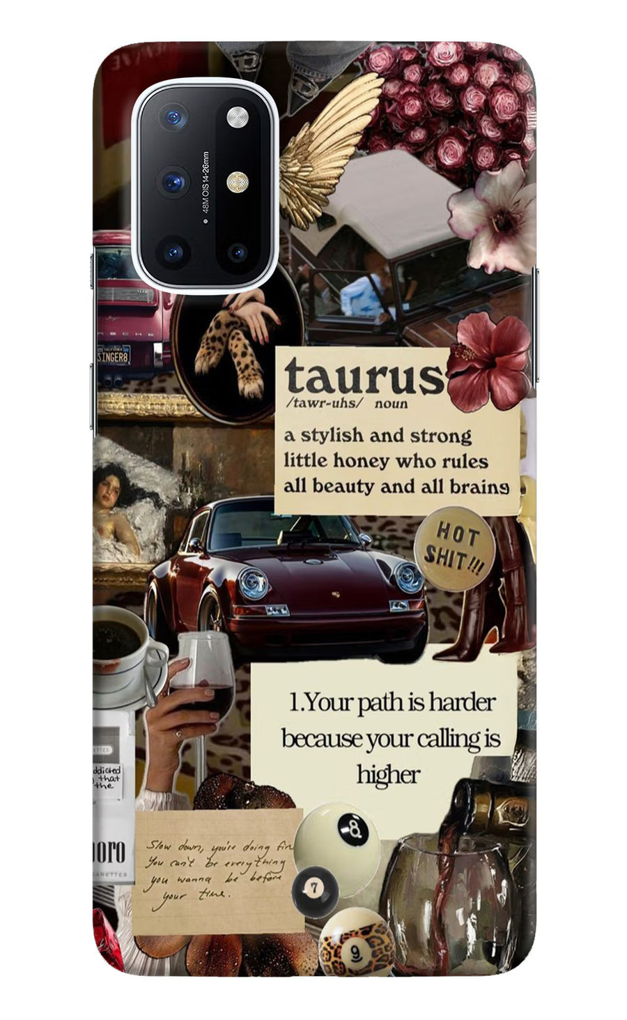 Taurus Zodiac Oneplus 8T Back Cover, Hard case