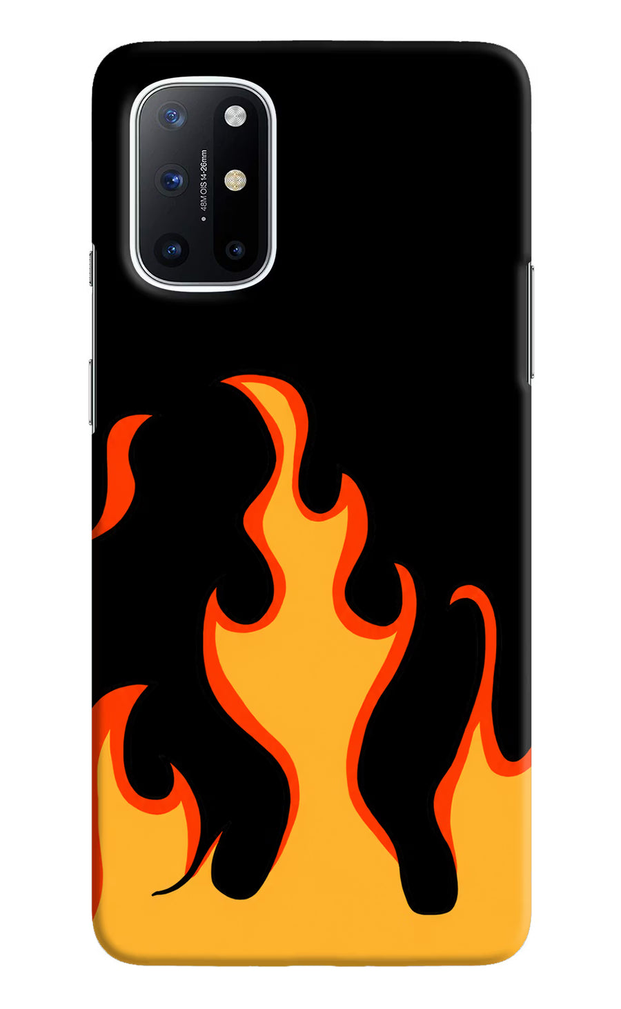 Fired Up – Black Oneplus 8T Back Cover, Hard case