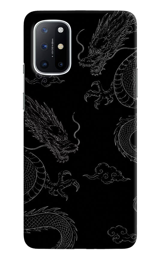 Twin Dragons Oneplus 8T Hard Case Back Cover by Casekaro