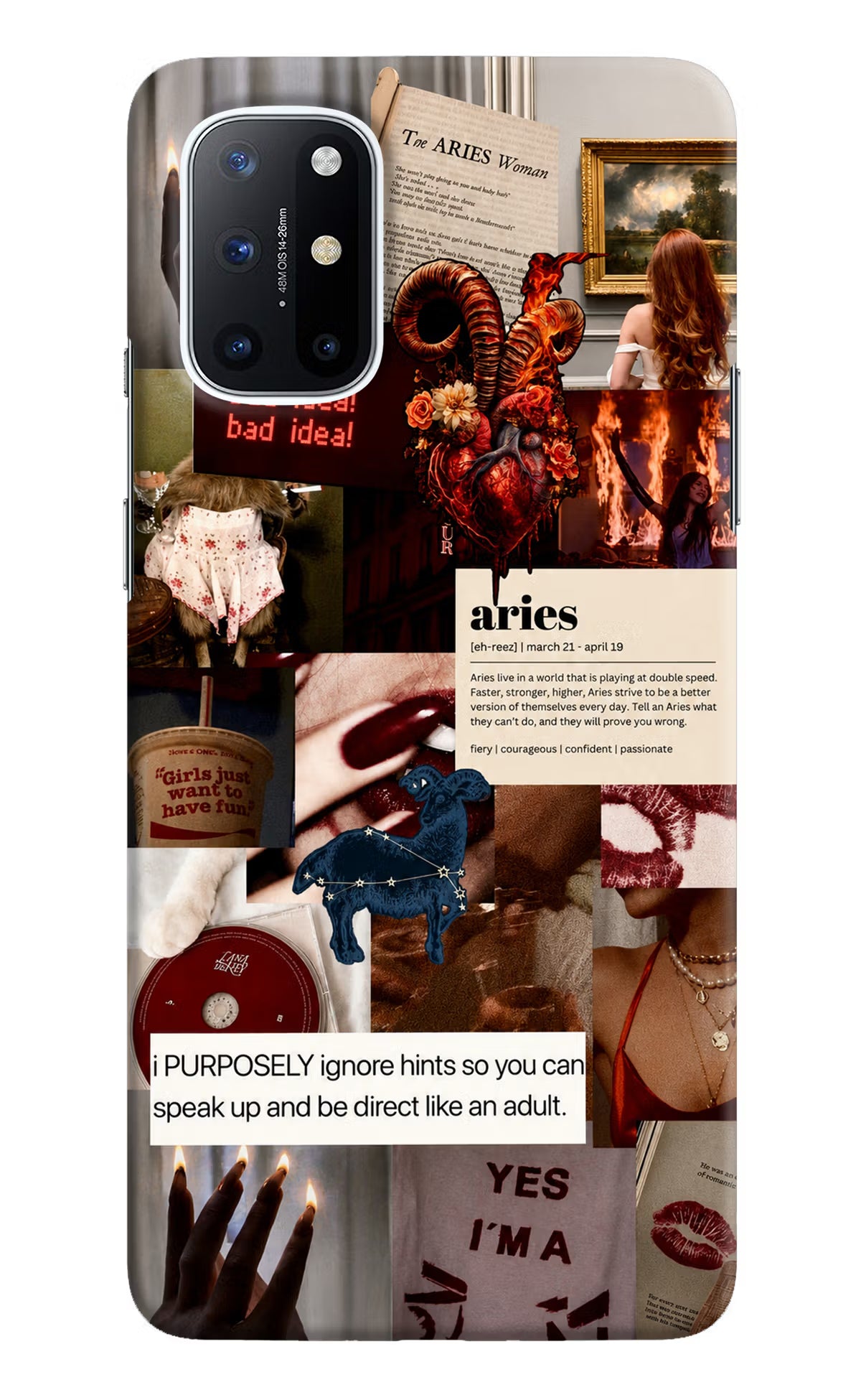 Zodiac Aries Oneplus 8T Back Cover