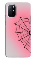 Pink Web Oneplus 8T Hard Case Back Cover by Casekaro