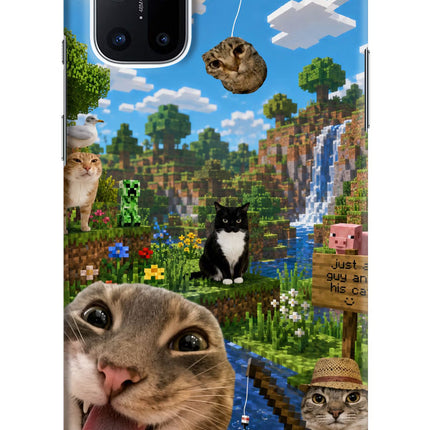 Minecraft Cat Chaos Oneplus 8T Hard Case Back Cover by Casekaro