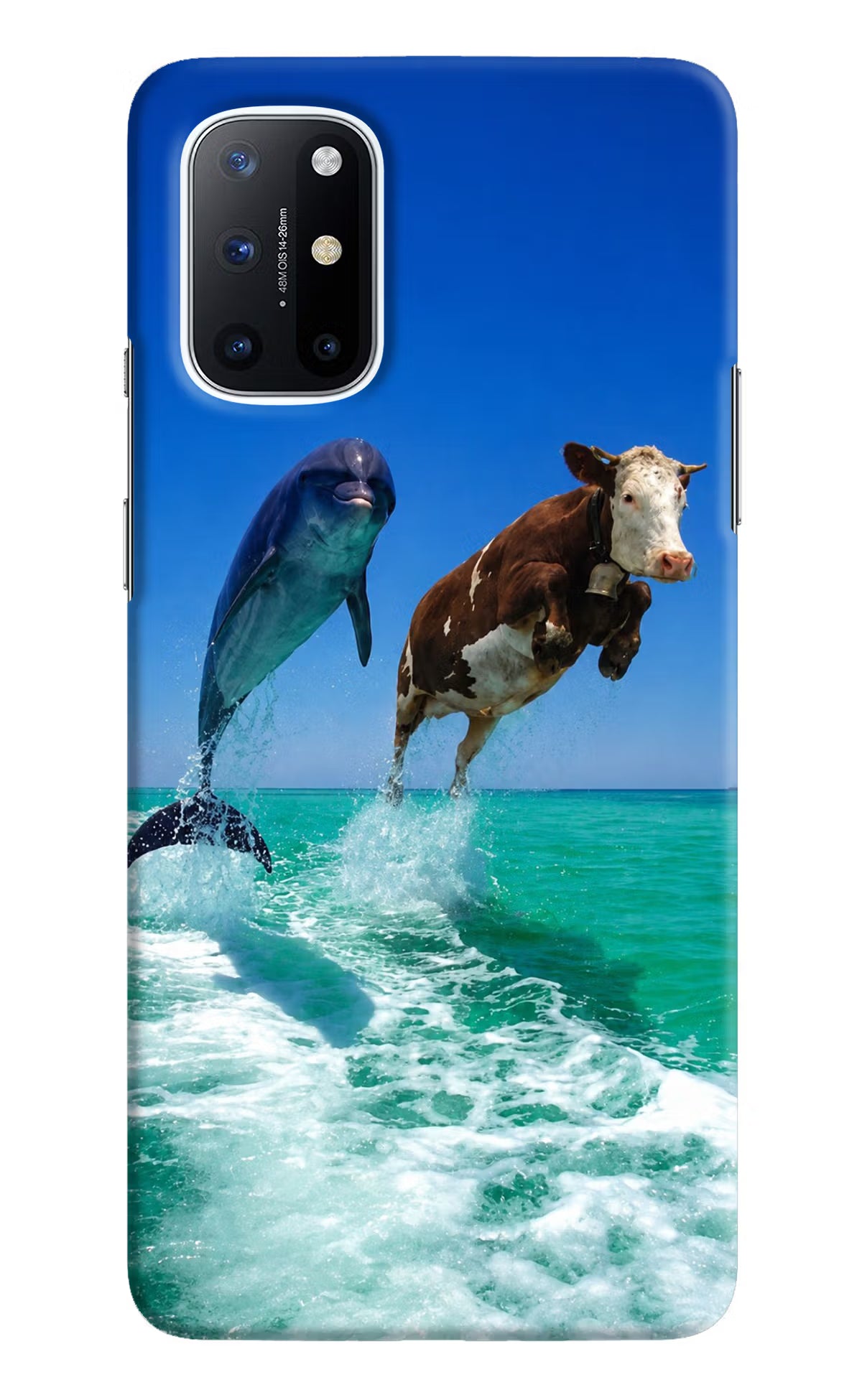 Dolphin vs Cow Oneplus 8T Back Cover