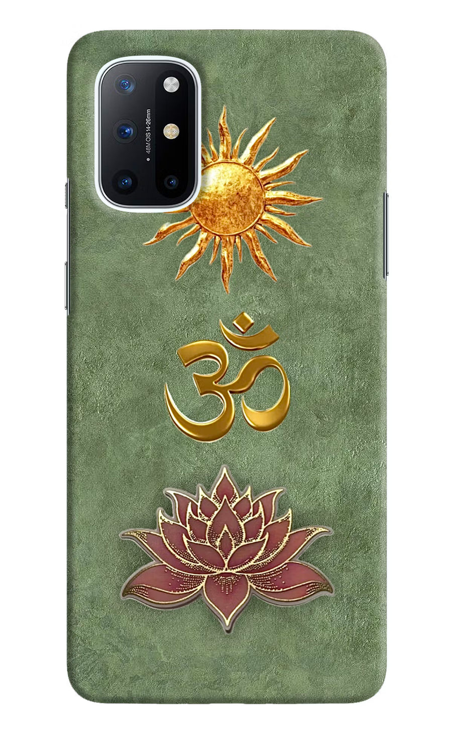 Om & Lotus Oneplus 8T Back Cover, Hard case