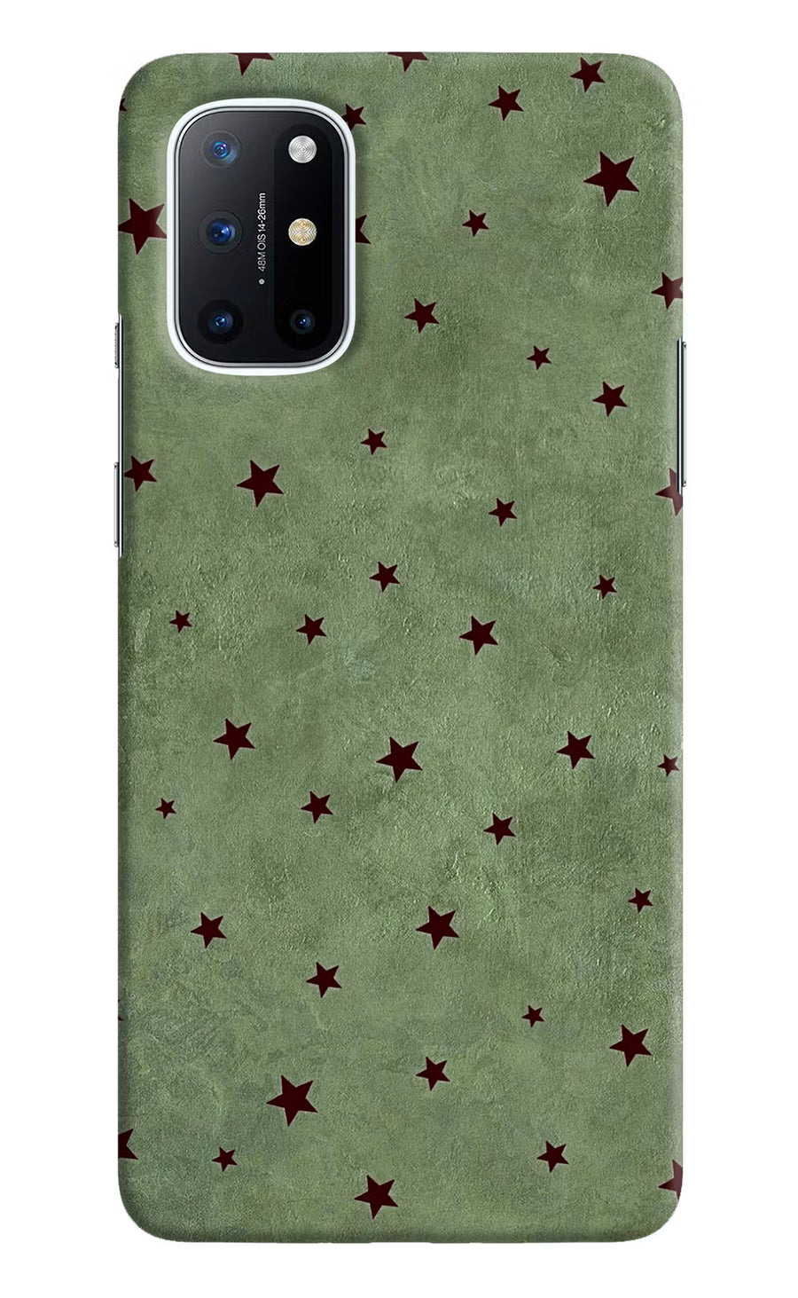 Green Stars Oneplus 8T Back Cover, Hard case
