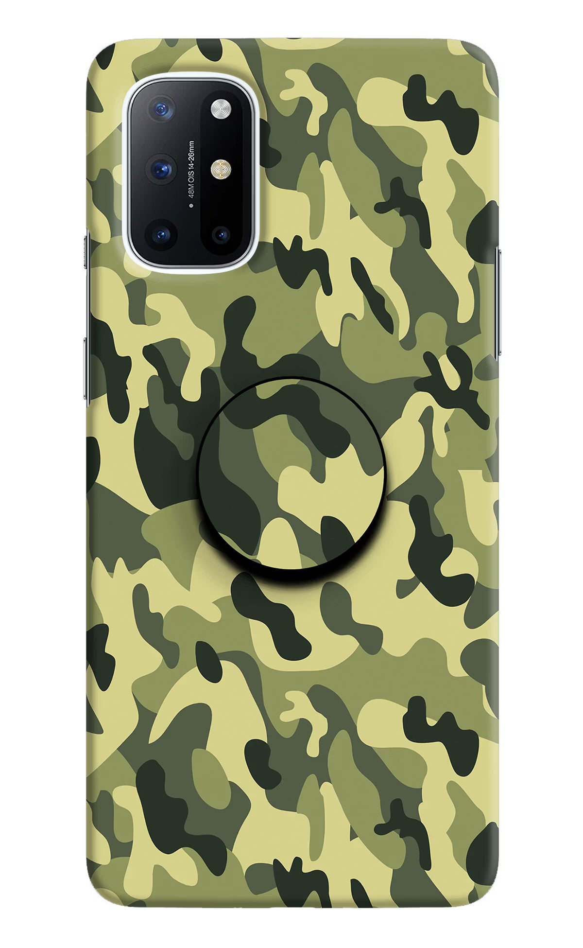 Camouflage Oneplus 8T Pop Case by Casekaro