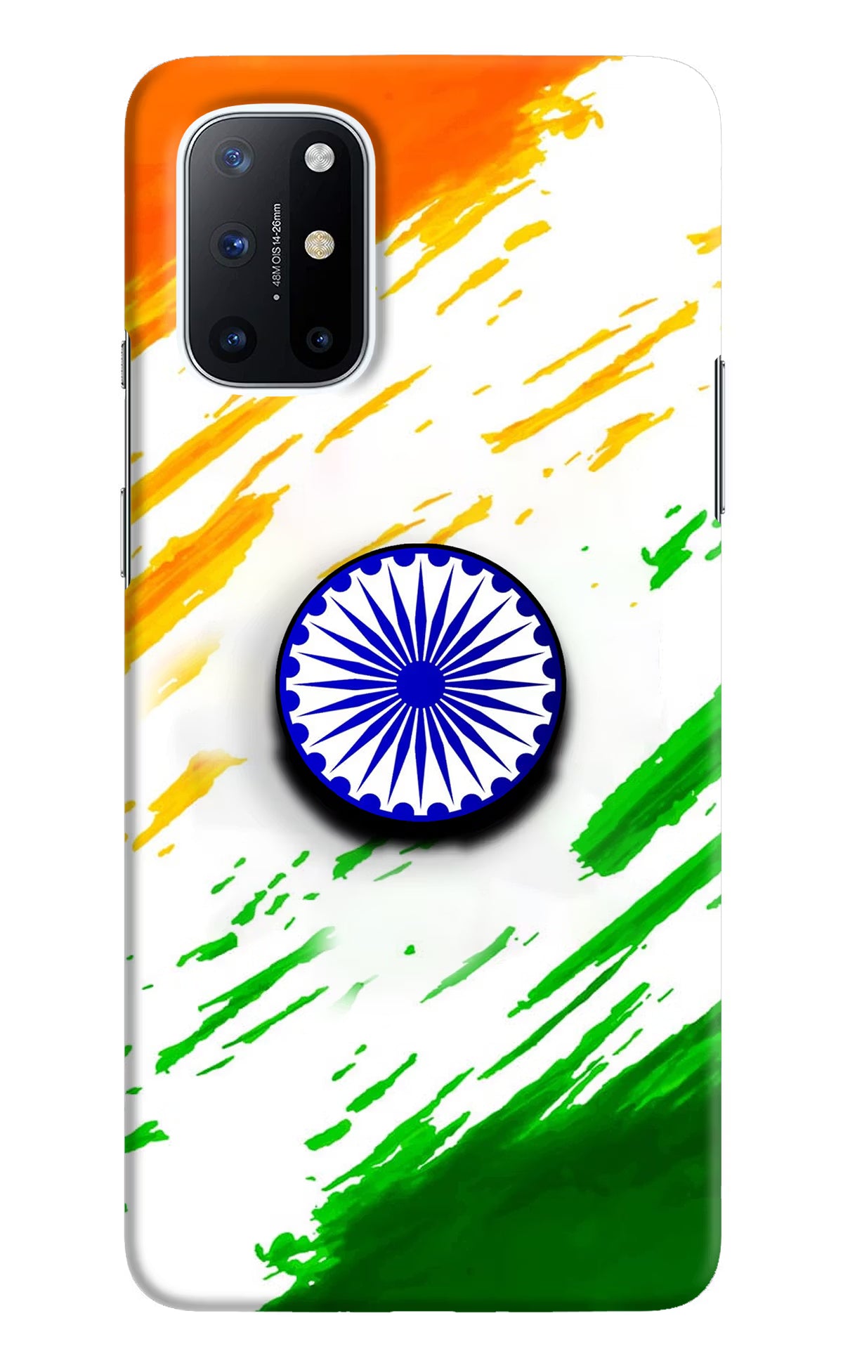 Indian Flag Ashoka Chakra Oneplus 8T Pop Case by Casekaro
