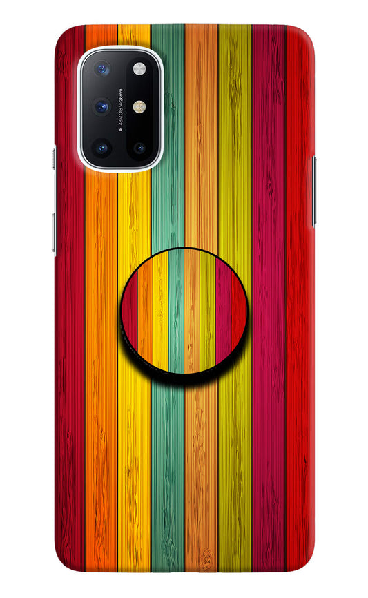 Multicolor Wooden Oneplus 8T Pop Case by Casekaro