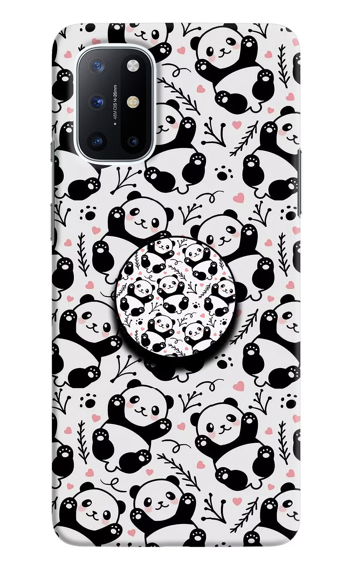 Cute Panda Oneplus 8T Pop Case by Casekaro