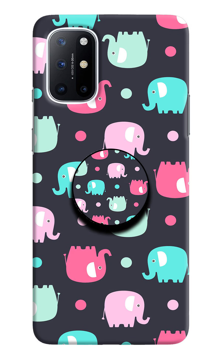 Baby Elephants Oneplus 8T Pop Case, Hard case
