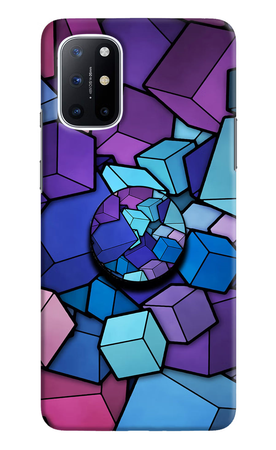 Cubic Abstract Oneplus 8T Pop Case, Hard case