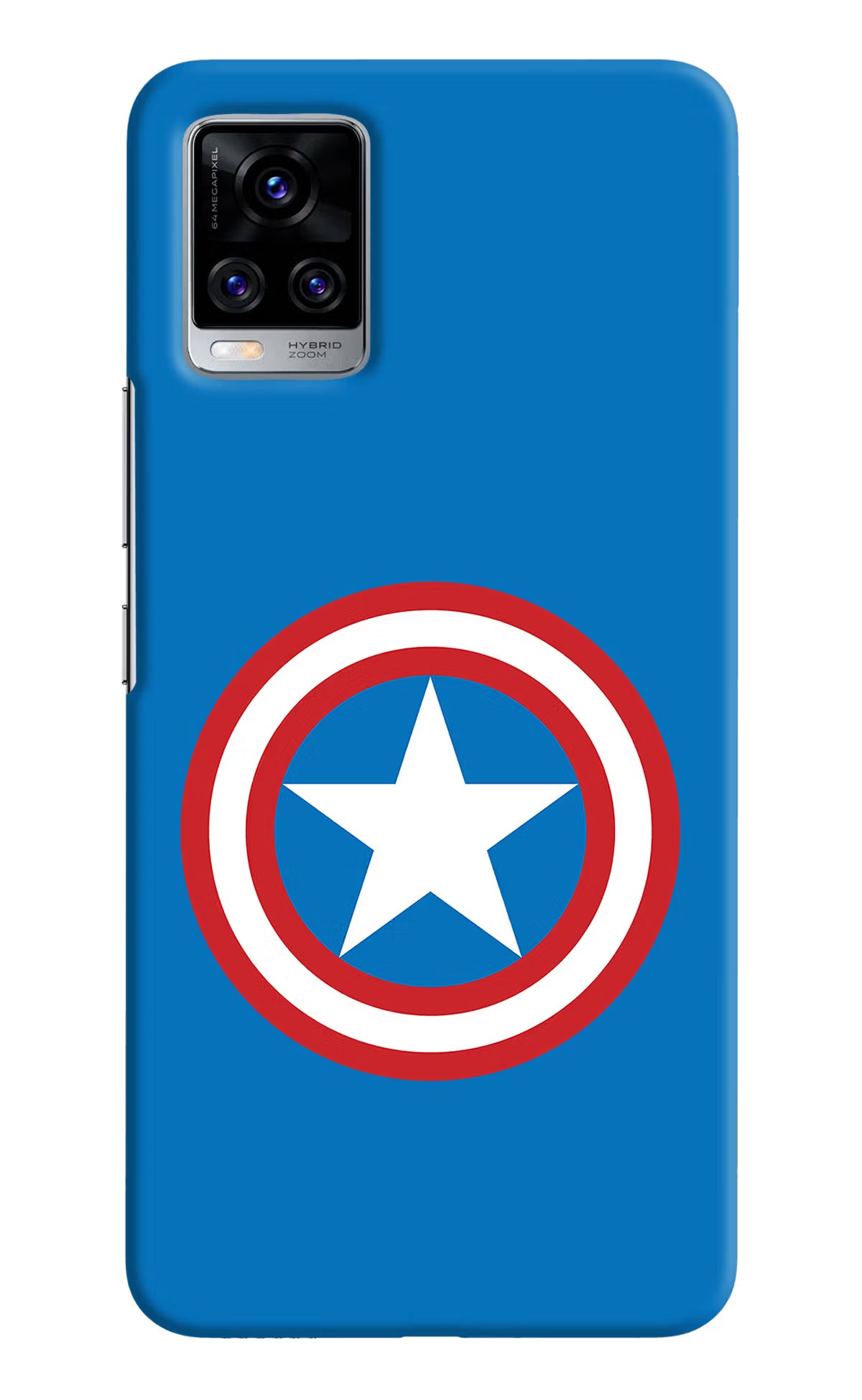 Captain America Logo Vivo V20 Pro Hard Case Back Cover by Casekaro