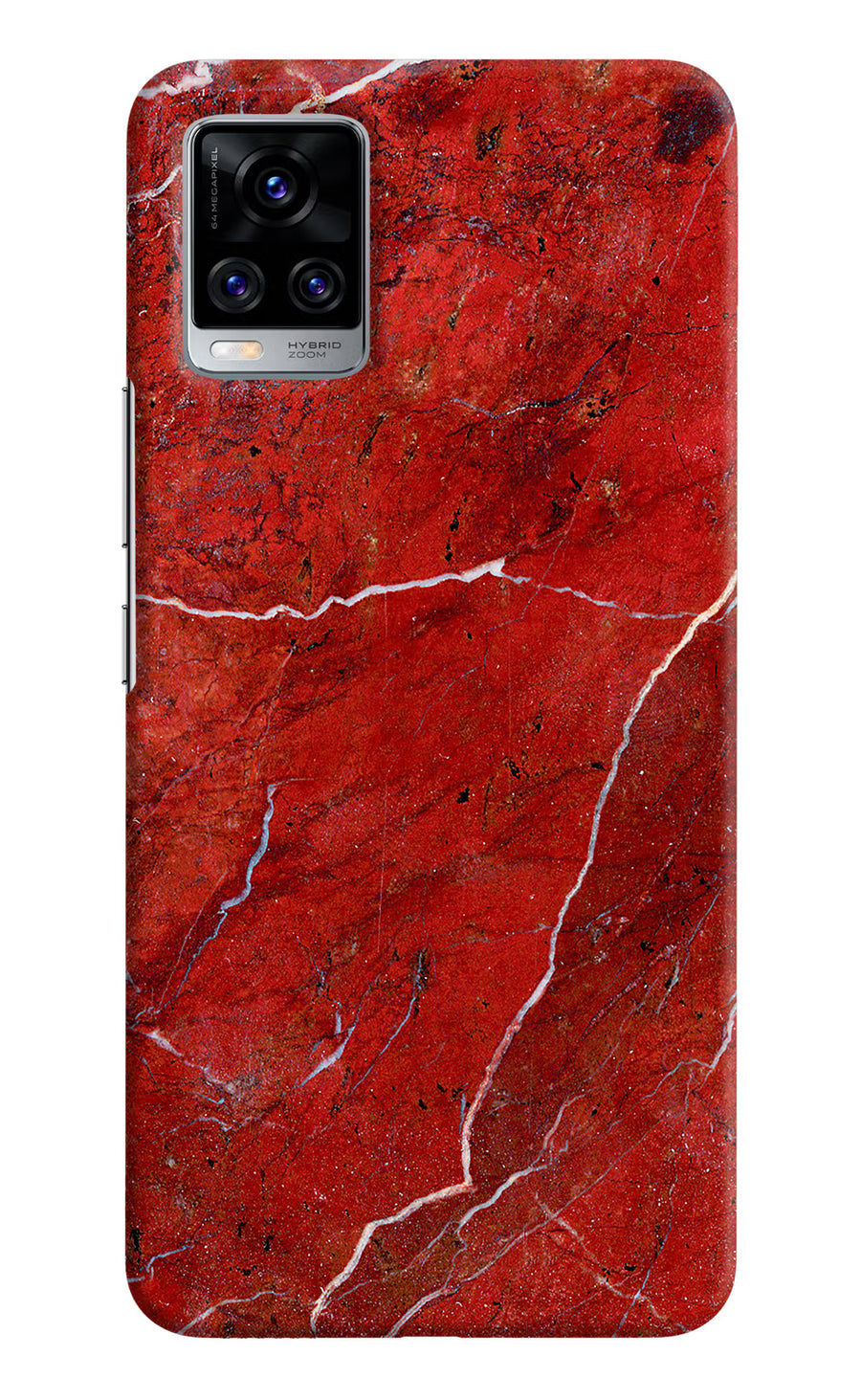 Red Marble Design Vivo V20 Pro Back Cover, Hard case