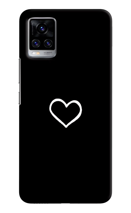 Heart Vivo V20 Pro Hard Case Back Cover by Casekaro