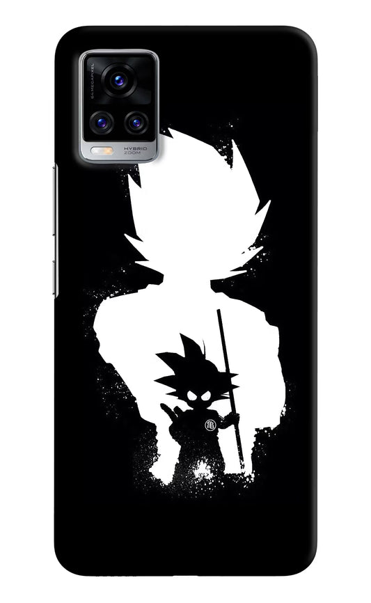 Goku Shadow Vivo V20 Pro Hard Case Back Cover by Casekaro