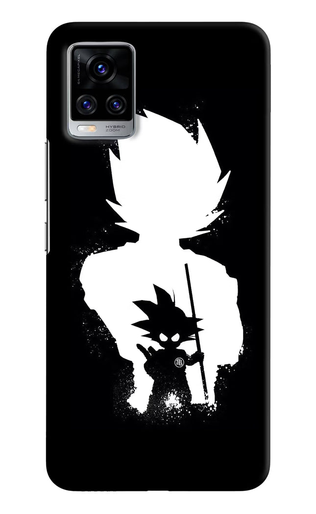 Goku Shadow Vivo V20 Pro Hard Case Back Cover by Casekaro