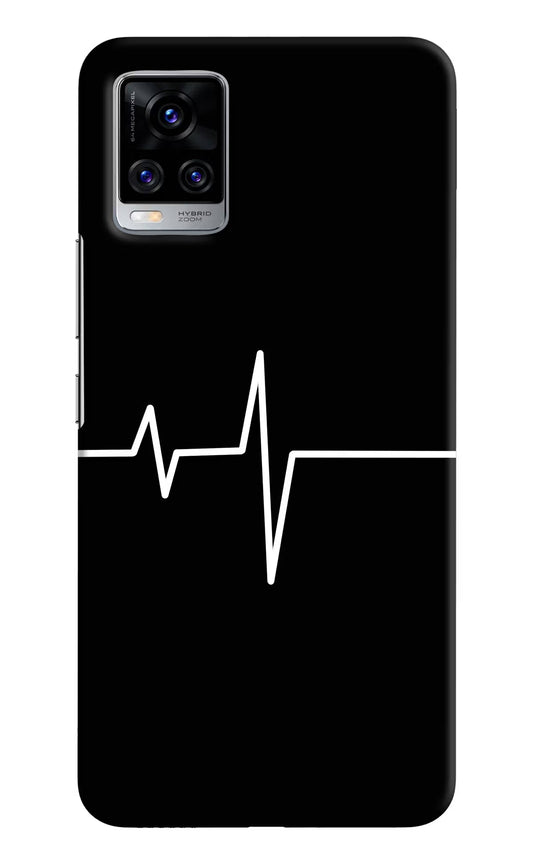 Heart Beats Vivo V20 Pro Hard Case Back Cover by Casekaro