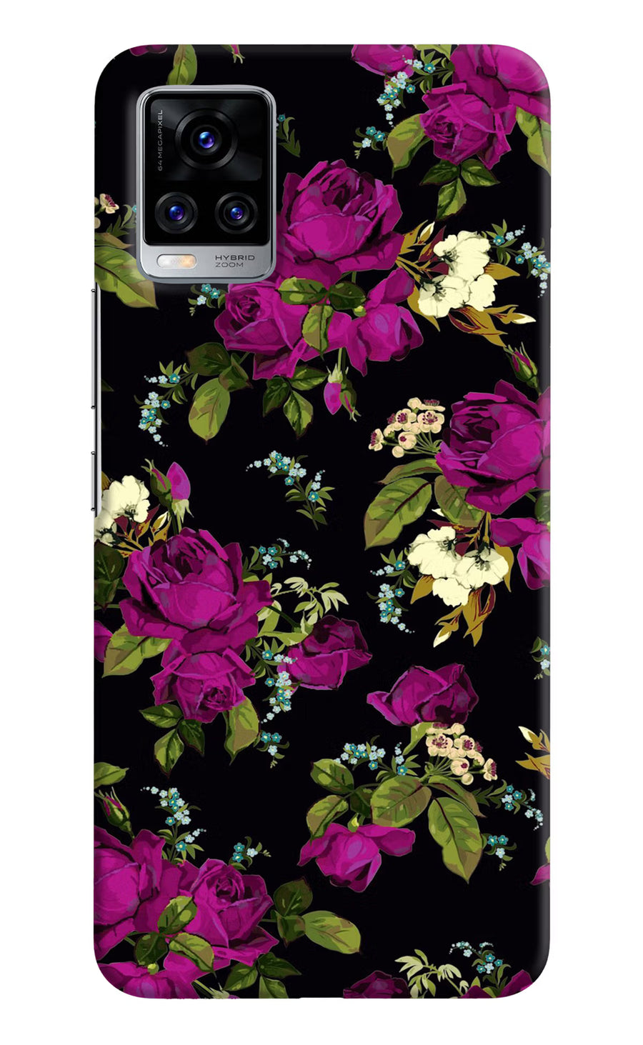 Flowers Vivo V20 Pro Back Cover, Hard case