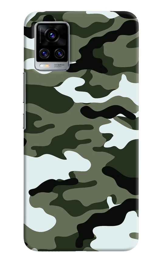Camouflage Vivo V20 Pro Hard Case Back Cover by Casekaro