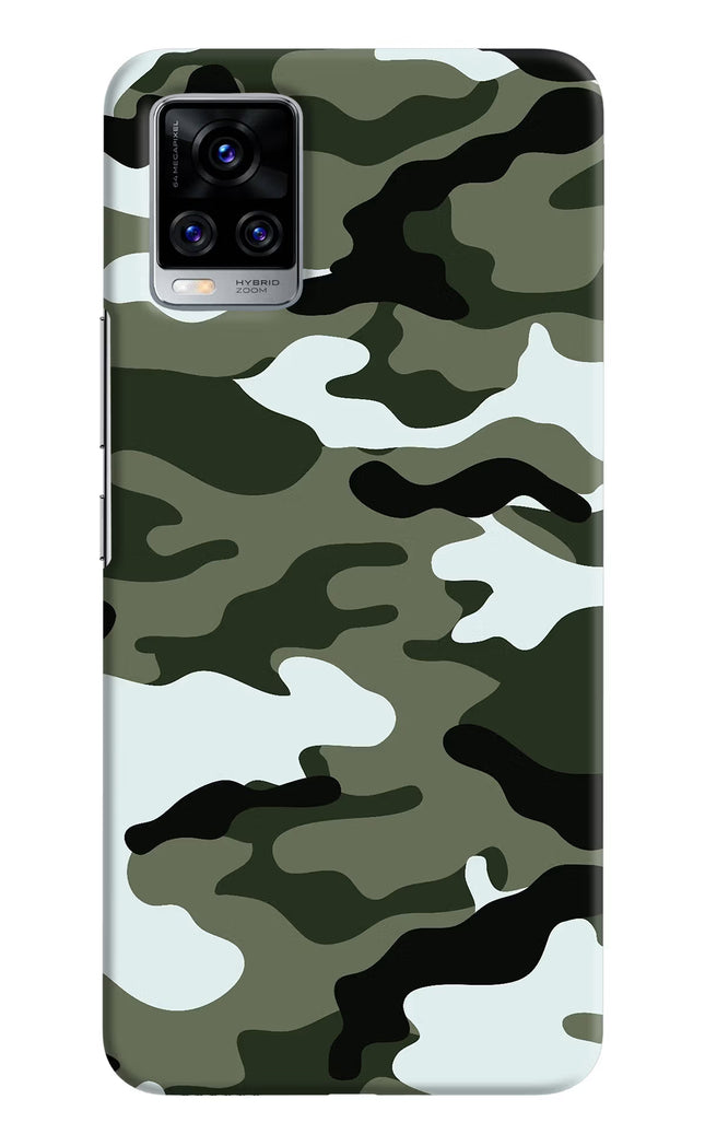Camouflage Vivo V20 Pro Hard Case Back Cover by Casekaro