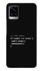 Life Motto Code Vivo V20 Pro Hard Case Back Cover by Casekaro