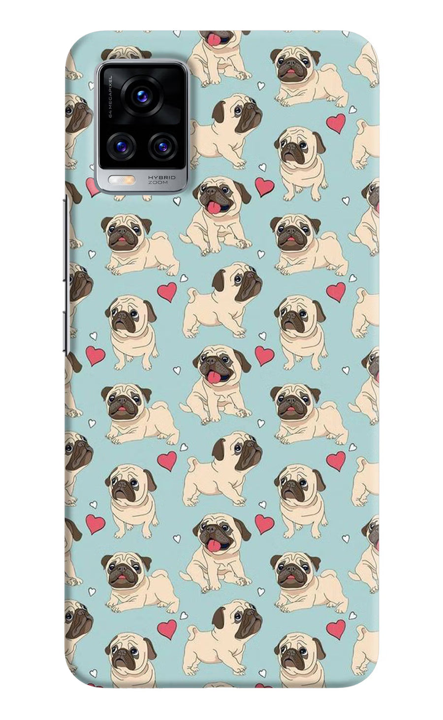 Pug Dog Vivo V20 Pro Back Cover, Hard case