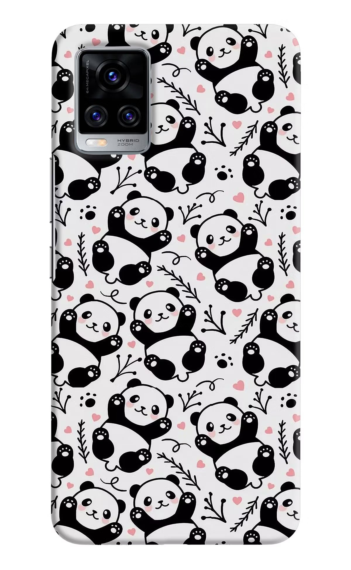 Cute Panda Vivo V20 Pro Hard Case Back Cover by Casekaro